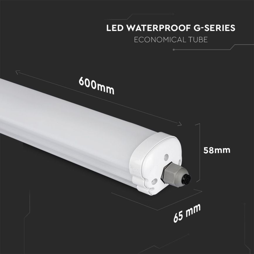 LED-putkityövalo G-SERIES LED/18W/230V 4000K IP65 60 cm