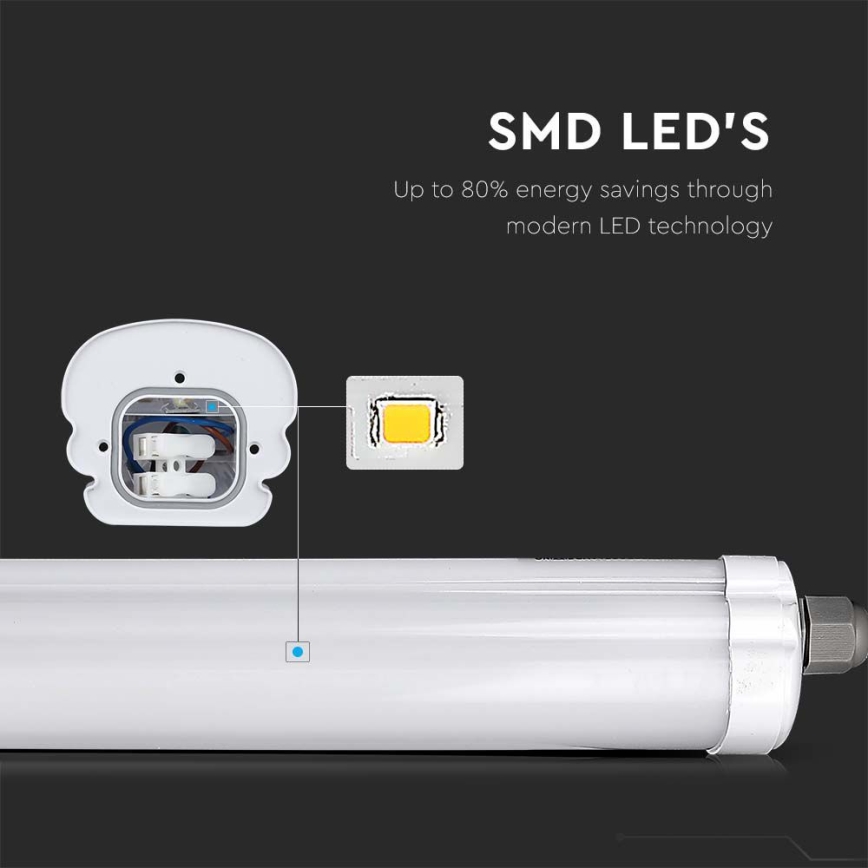 LED-putkityövalo G-SERIES LED/18W/230V 6500K IP65 60 cm