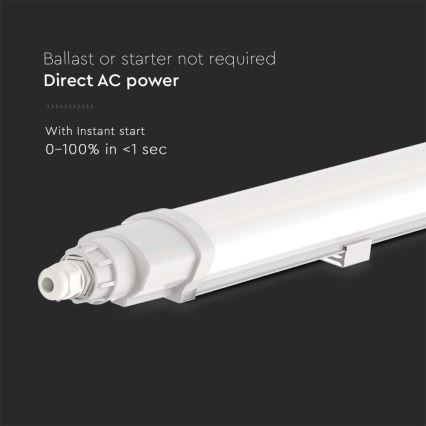 LED-putkityövalo LED/18W/230V 6500K IP65 60 cm