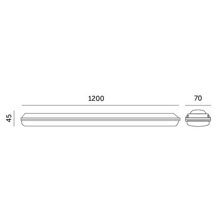 LED-putkityövalo NEGRO LED/36W/230V IP65 6000K