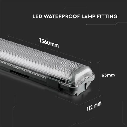LED-putkityövalo T8 2xG13/22W/230V IP65 4000K 156 cm