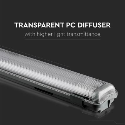 LED-putkityövalo T8 2xG13/22W/230V IP65 6400K 156 cm