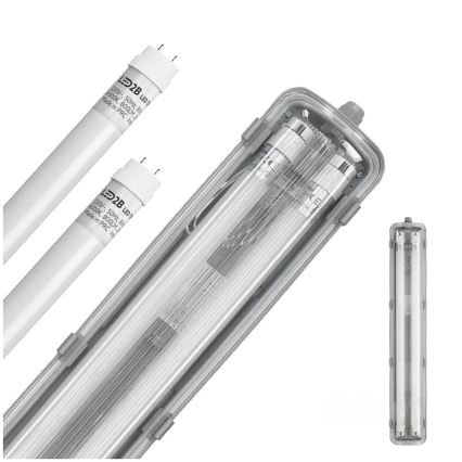 LED-putkityövalo T8 2xG13/9W/230V 4000K IP65 67,5 cm