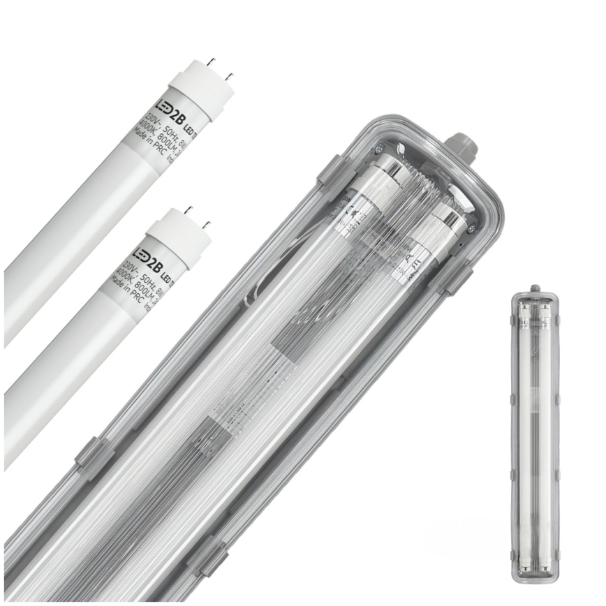 LED-putkityövalo T8 2xG13/9W/230V 4000K IP65 67,5 cm