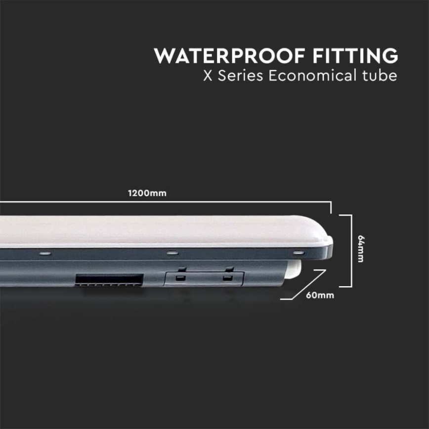 LED-putkityövalo X-SERIES LED/36W/230V 6500K IP65 120 cm