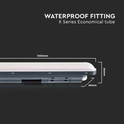 LED-putkityövalo X-SERIES LED/48W/230V 6500K 150 cm IP65
