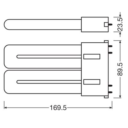 LED-putkivalo 2G10/12W/230V 3000K - Osram