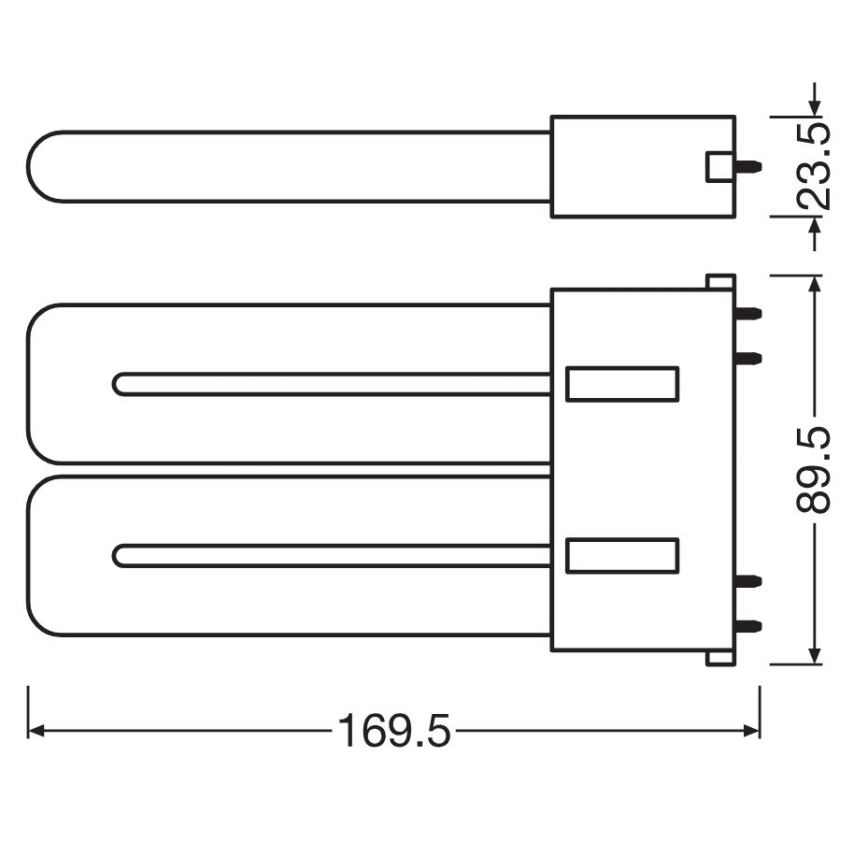 LED-putkivalo 2G10/12W/230V 4000K - Osram