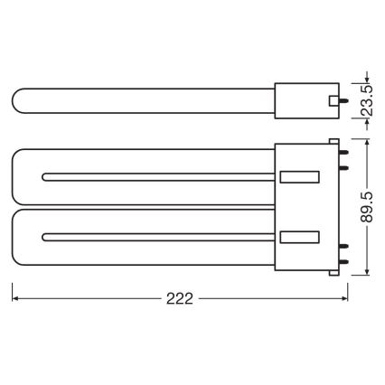 LED-putkivalo 2G10/20W/230V 4000K - Osram