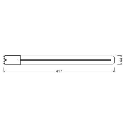 LED-putkivalo 2G11/18W/230V 3000K - Osram