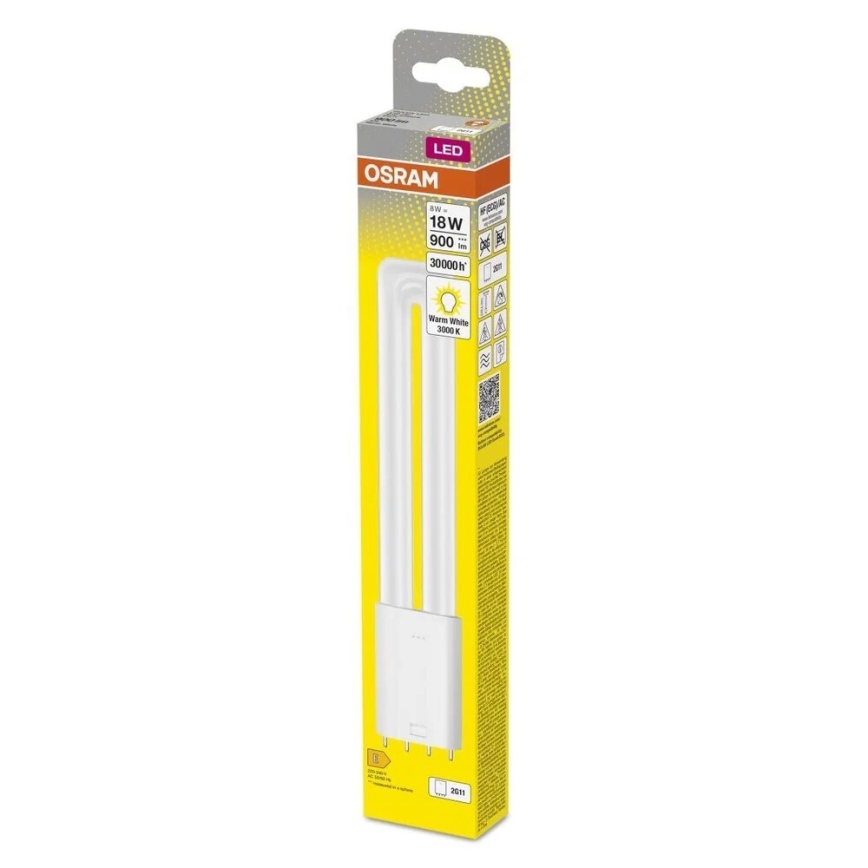 LED-putkivalo 2G11/8W/230V 3000K - Osram
