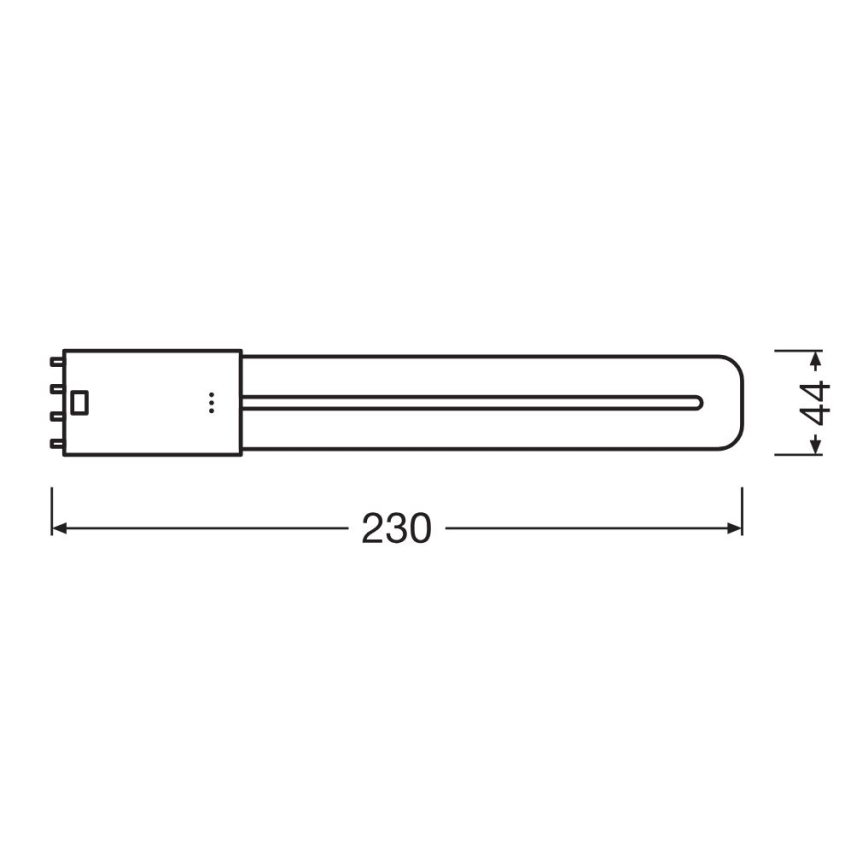 LED-putkivalo 2G11/8W/230V 3000K - Osram