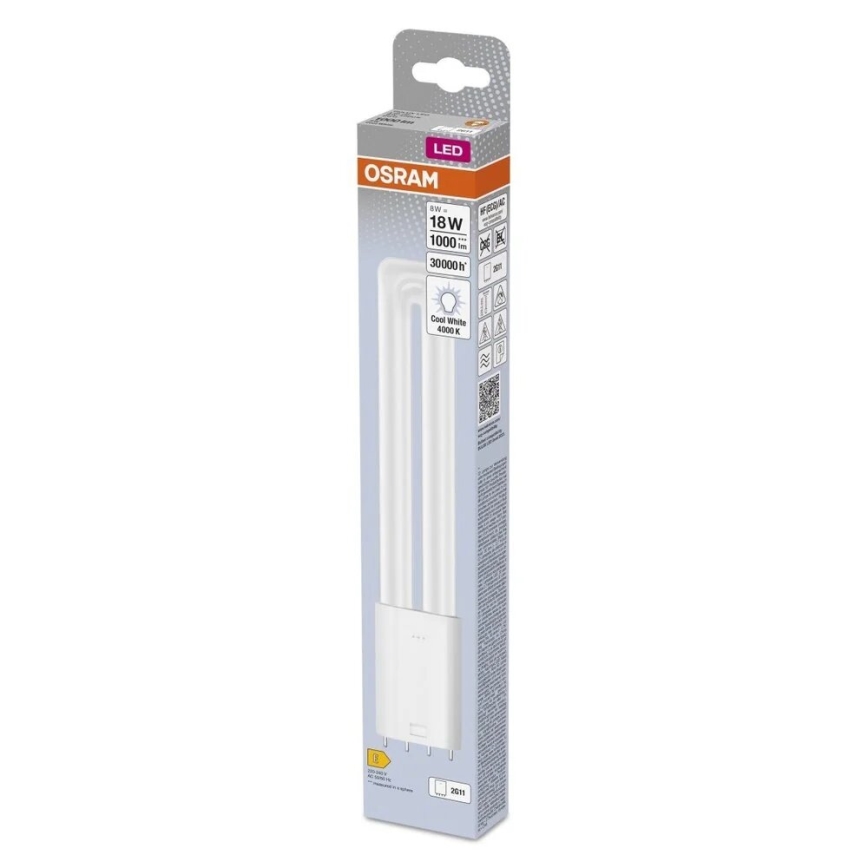 LED-putkivalo 2G11/8W/230V 4000K - Osram