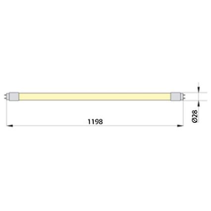 LED-putkivalo ECOSTER T8 G13/18W/230V 4000K