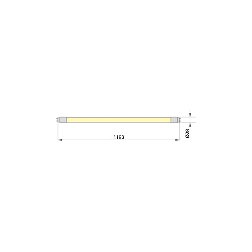 LED-putkivalo ECOSTER T8 G13/18W/230V 4000K