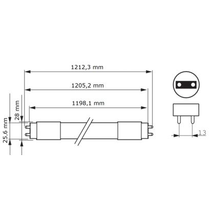 LED-putkivalo Philips MASTER T8 G13/16W/80V 6500K 120 cm