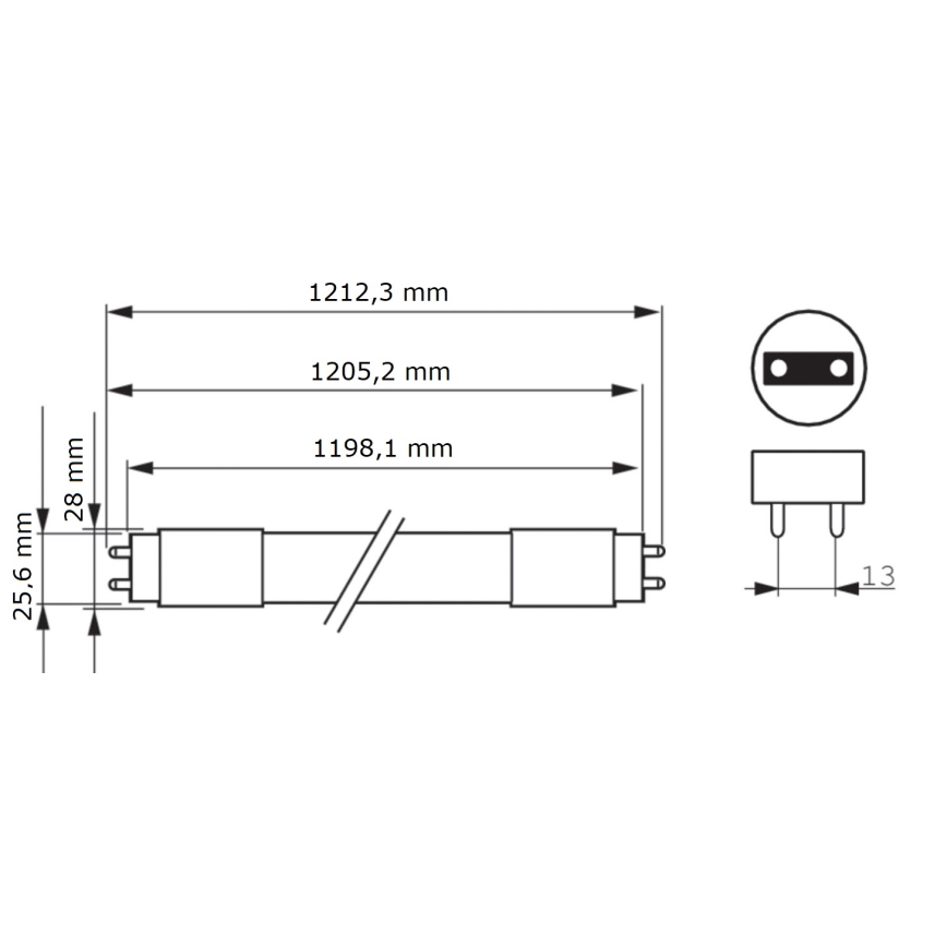 LED-putkivalo Philips MASTER T8 G13/16W/80V 6500K 120 cm