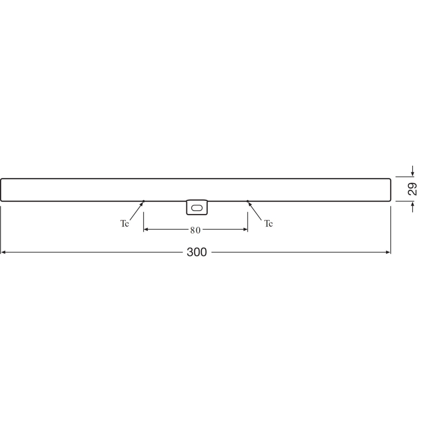 LED-putkivalo S14d/3,5W/230V 2700K 30 cm - Osram
