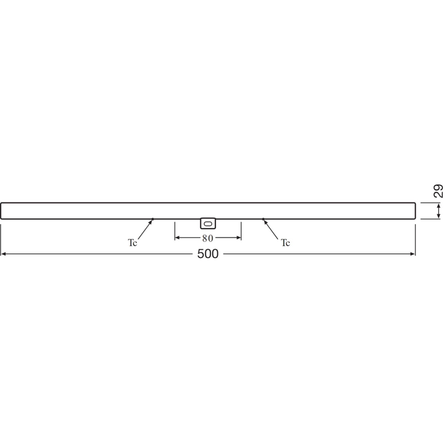 LED-putkivalo S14d/6W/230V 2700K 50 cm - Osram