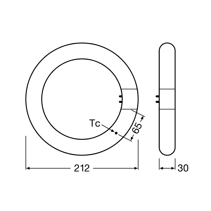 LED-putkivalo SUBSTITUBE T9 G10q/12W/230V 4000K halkaisija 21,2 cm - Osram