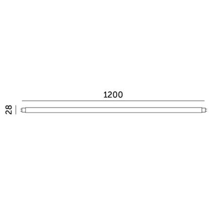 LED-putkivalo T8 G13/18W/230V 3000K 120 cm