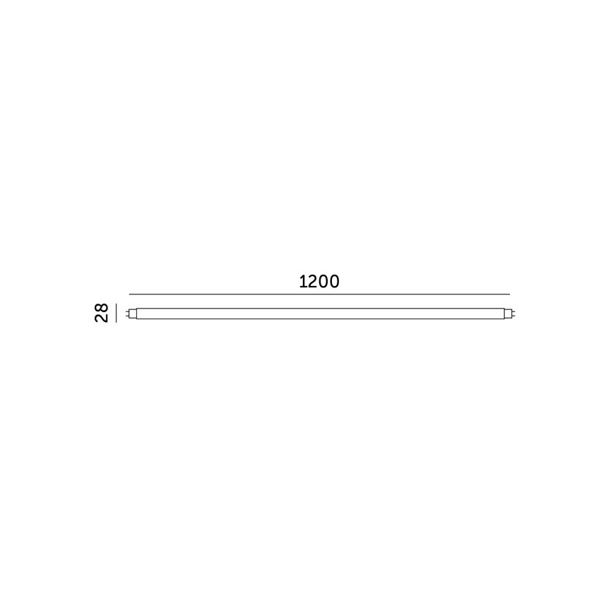 LED-putkivalo T8 G13/18W/230V 3000K 120 cm