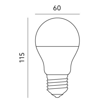 LED RGB Älykäs himmennettävä polttimo E27/9,5W/230V 2700-6500K Wi-Fi Tuya