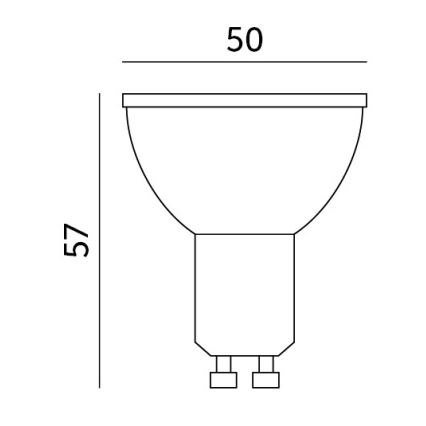 LED RGB Älykäs himmennettävä polttimo GU10/5W/230V 2700-6500K Wi-Fi Tuya