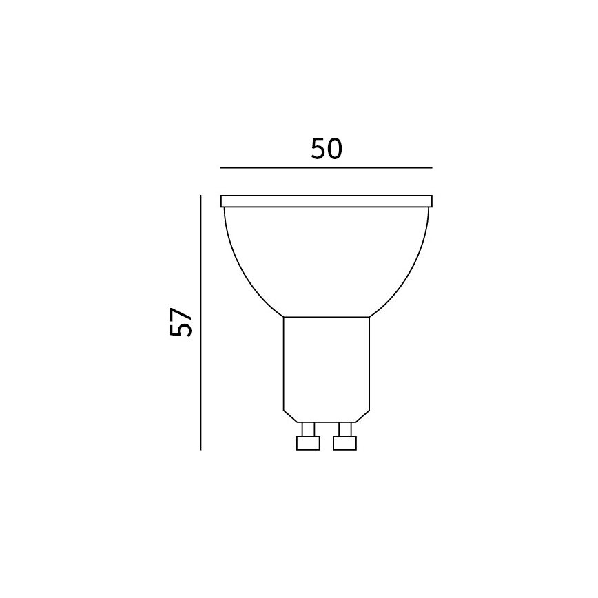 LED RGB Älykäs himmennettävä polttimo GU10/5W/230V 2700-6500K Wi-Fi Tuya