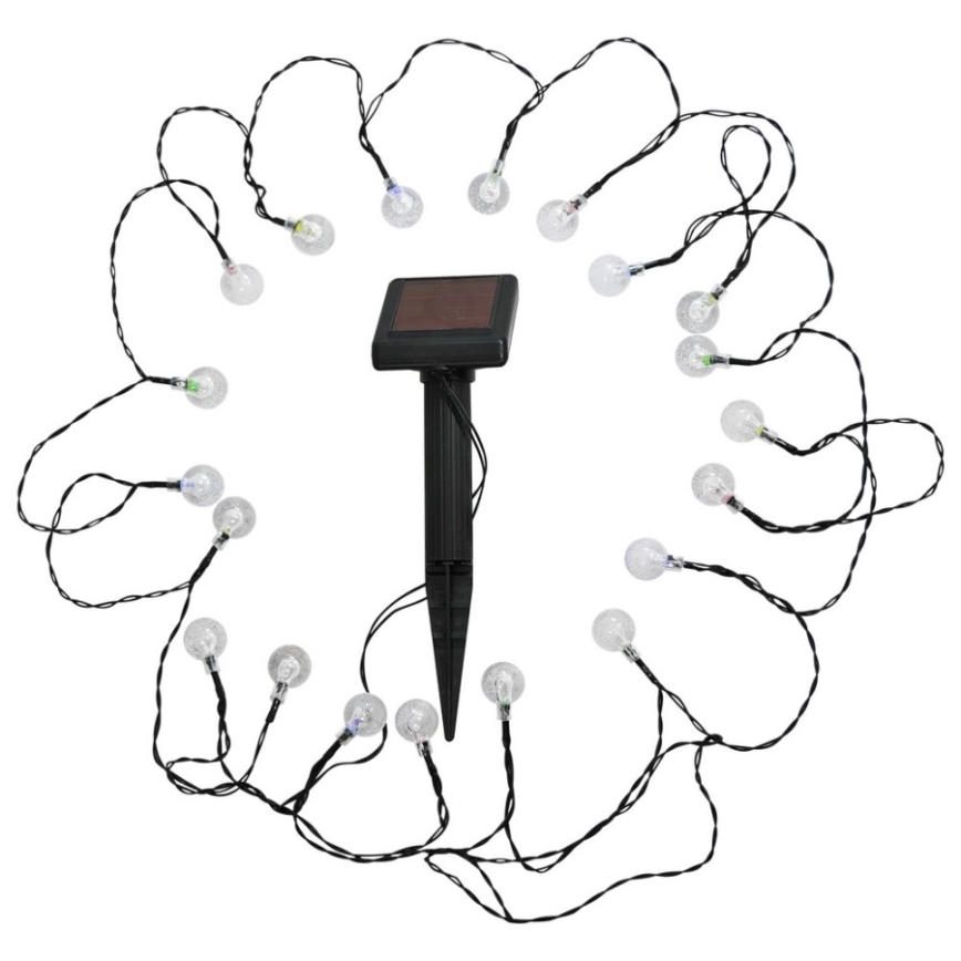LED RGB aurinkokennovalo 20xLED/1,2V 300 mAh IP44
