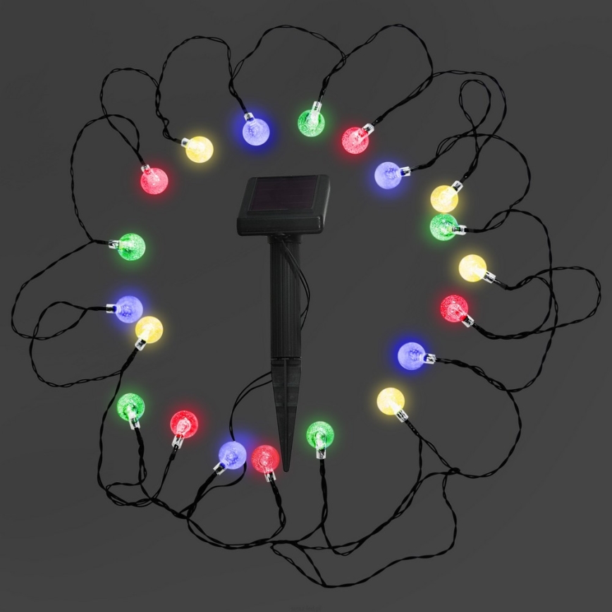 LED-RGB-aurinkovalo 20xLED/1,2V 300 mAh IP44