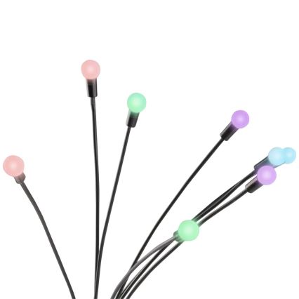LED-RGB-aurinkovalo FIORINI 8xLED/1,2V 600mAh IP44 musta
