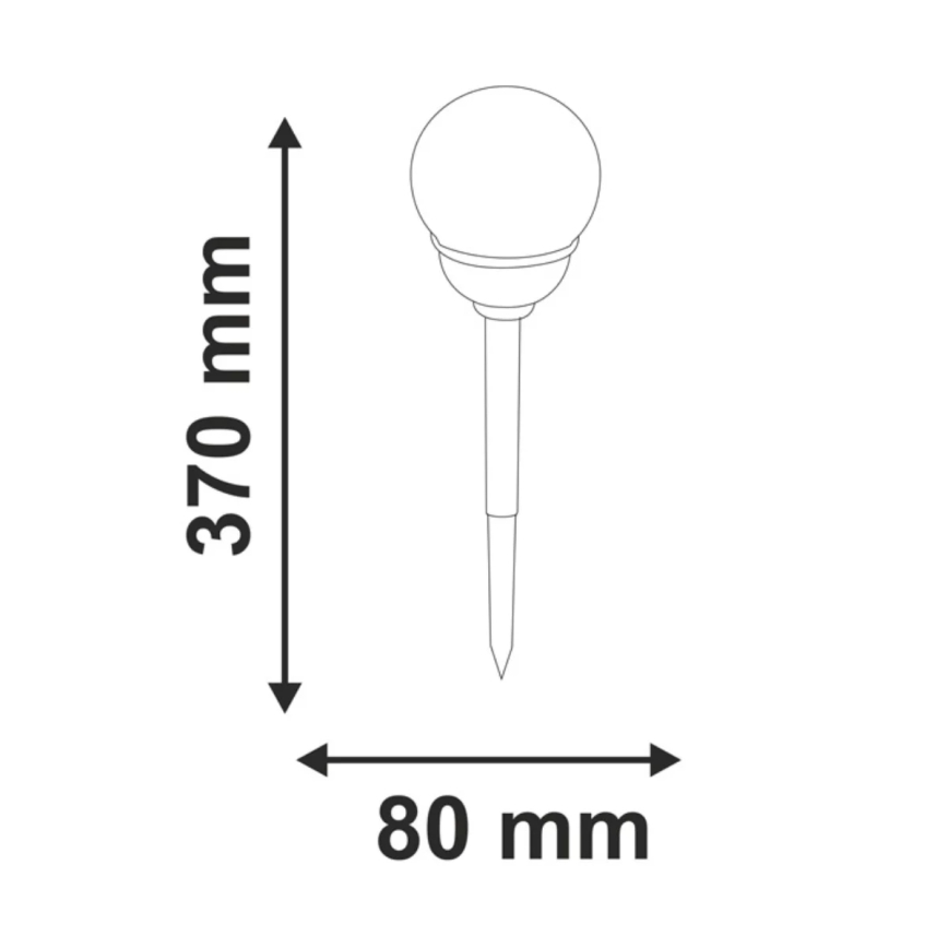 LED-RGB-aurinkovalo LED/0,04W/1,2V IP44