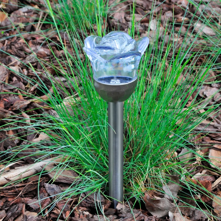 LED-RGB-aurinkovalo ROSE LED/1,2V IP44