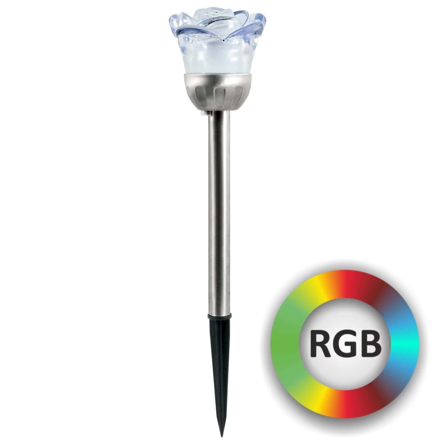 LED-RGB-aurinkovalo ROSE LED/1,2V IP44