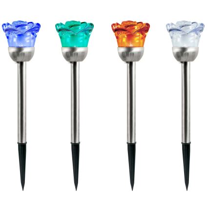 LED-RGB-aurinkovalo ROSE LED/1,2V IP44