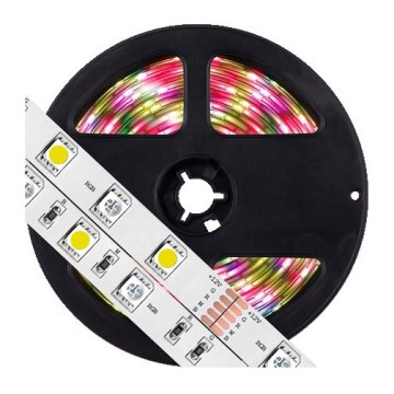 LED RGB himmenettävä nauha 5m LED / 19W / 12V IP65