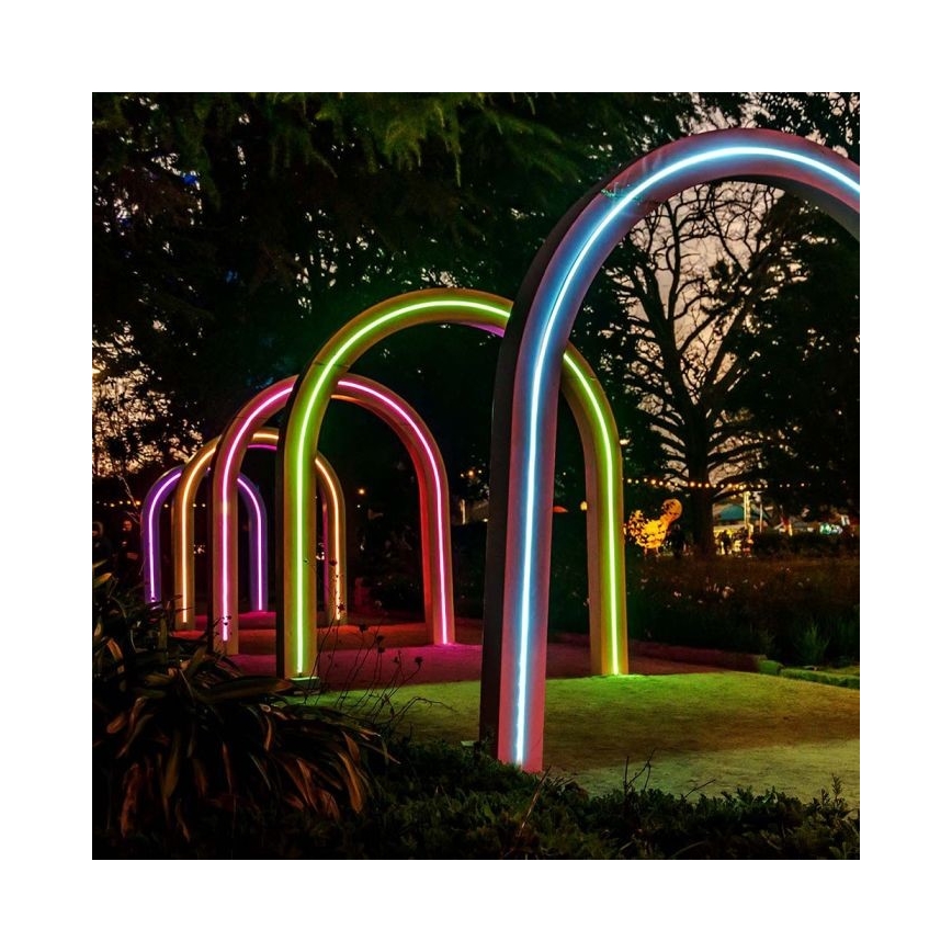 LED RGB Himmennettävä aurinko nauha LED/1,2W/3,7V IP67 5m + kauko-ohjaus