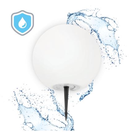LED RGB himmennettävä aurinkokennovalo GARDEN BALL LED/5W/3,7V 3000K IP54 2200 mAh halkaisija 30 cm + kaukosäädin