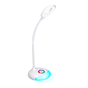 LED RGB Himmennettävä ja ladattava pöytälamppu LED/5W/5V 1800 mAh