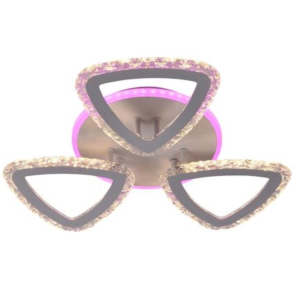 LED RGB himmennettävä pinta-asennettava kattovalaisin LED/45W/230V 3000-6500K + kaukosäädin