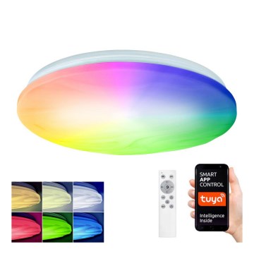 LED RGB Himmennettävä kattovalo WAVE LED/30W/230V Wi-Fi Tuya + kauko-ohjain