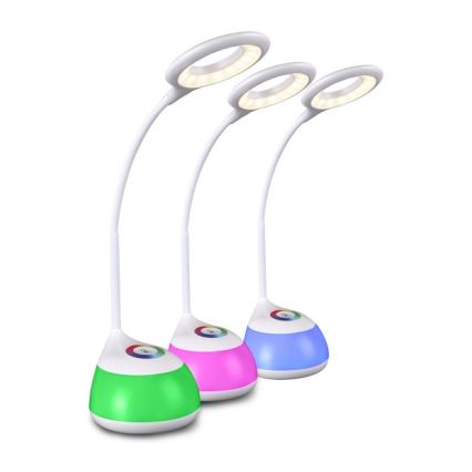 LED RGB Himmennettävä kosketuspöytävalaisin GALACTIC LED/5W/230V 1800 mAh