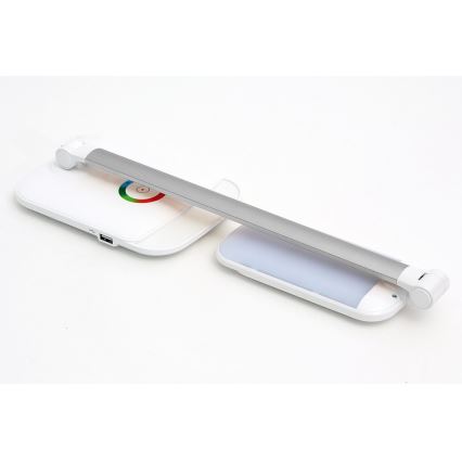 LED RGB Himmennettävä kosketuspöytävalaisin LED/18W/230V + USB