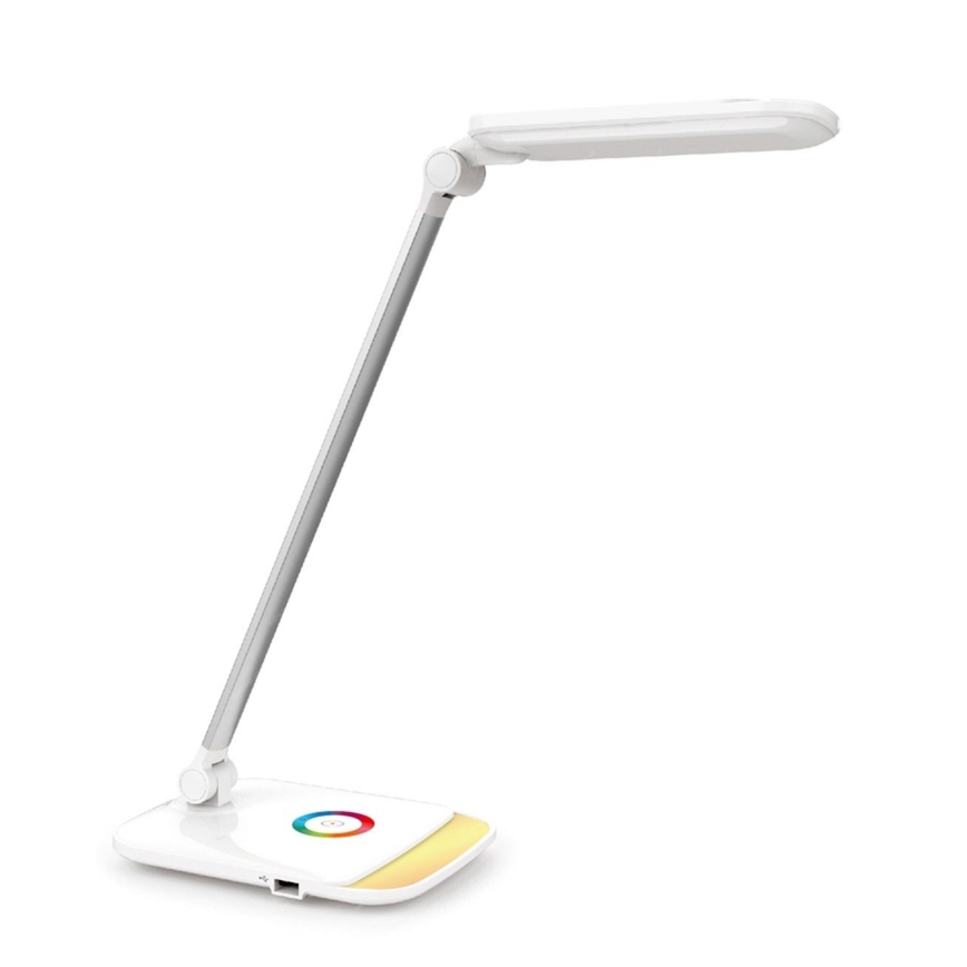 LED RGB Himmennettävä kosketuspöytävalaisin LED/18W/230V + USB