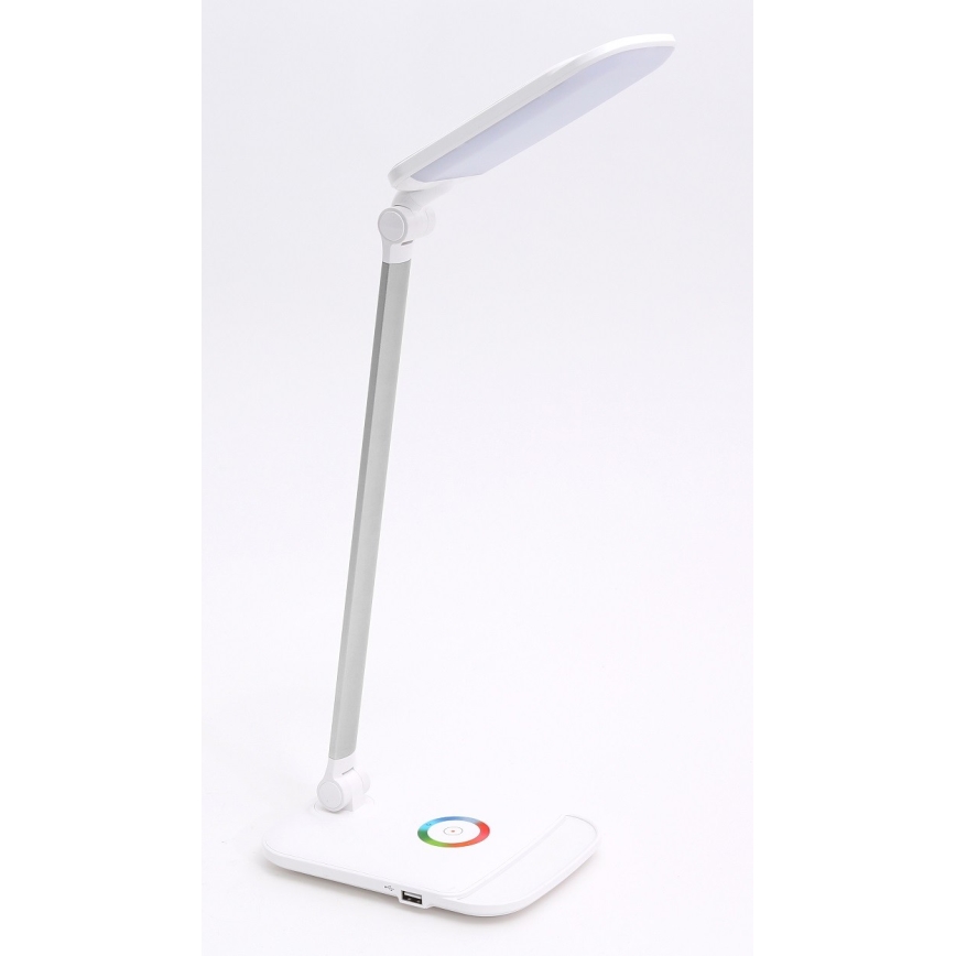 LED RGB Himmennettävä kosketuspöytävalaisin LED/18W/230V + USB