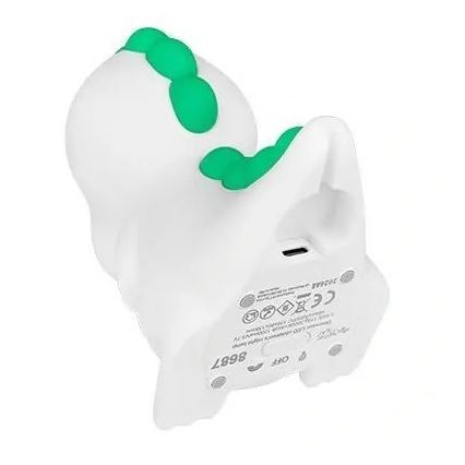 LED RGBW Himmennettävä ladattava lasten yövalo LED/2,5W/5V 3000K 1200 mAh dinosaurus