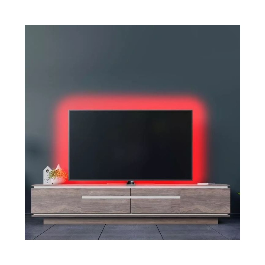 LED RGB himmennettävä nauha 2x5m LED / 4,8W / 230V + RC