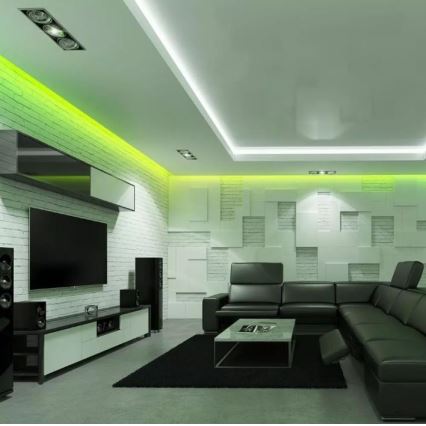 LED RGB himmennettävä nauha 2x5m LED / 4,8W / 230V + RC