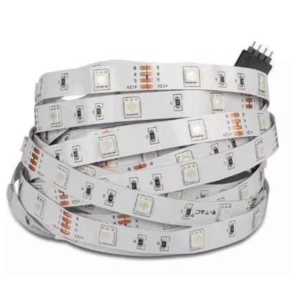 LED RGB himmennettävä nauha 2x5m LED / 4,8W / 230V + RC